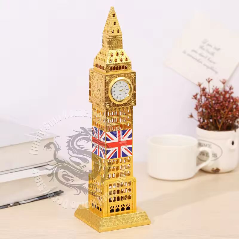 Metal UK Big Ben Architectural Model Retro London Landmark Replica Souvenir Gift Home Room Office Display Decoration Accessories