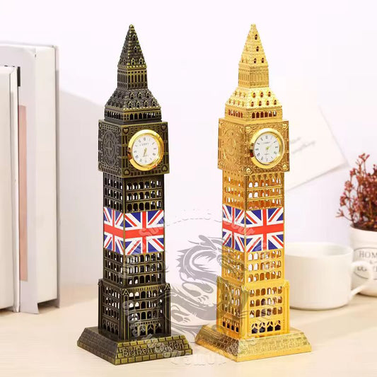 Metal UK Big Ben Architectural Model Retro London Landmark Replica Souvenir Gift Home Room Office Display Decoration Accessories